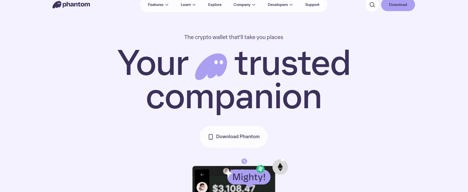 Phantom 錢包介面，來源：Phantom
